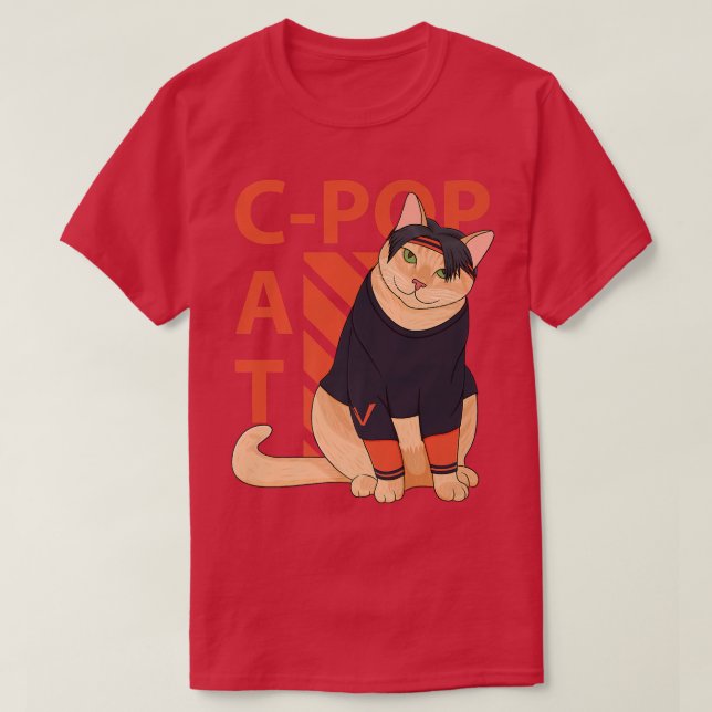 Camiseta paródia de pop coreano, garoto coreano  (Frente do Design)