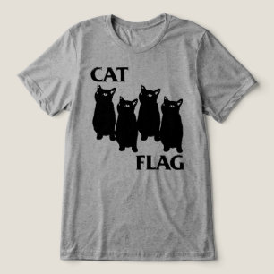 Camiseta Paródia de Punk Rock da Bandeira do Gato