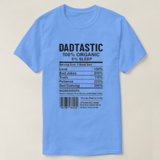 Camiseta Paródia do rótulo nutricional com códigos de barra
