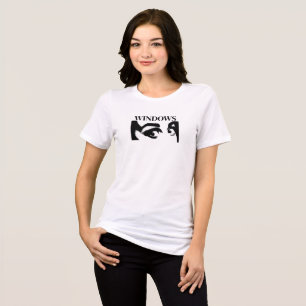 Camiseta Paródia do Windows – Design Gráfico Diver