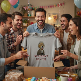 Camiseta Paródia engraçada do "Gênio Residente" cachorro Ei