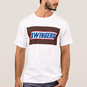 Camiseta Paródia engraçada do Snickers para Swingers