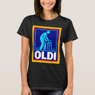 Camiseta Paródia Oldi humor engraçado retrô envelhecimento