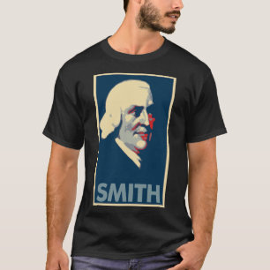 Camiseta Paródia política do poster de Adam Smith