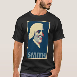 Camiseta Paródia política do poster de Adam Smith
