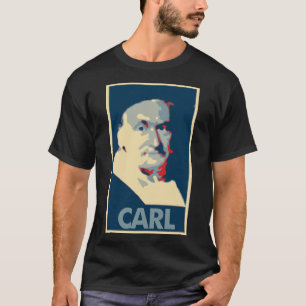 Camiseta Paródia política do poster de Carl Friedrich Gauss