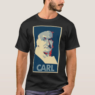 Camiseta Paródia política do poster de Carl Friedrich Gauss