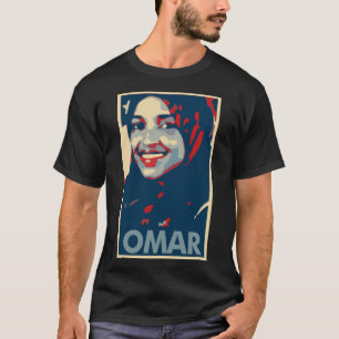 Camiseta Paródia política do poster de Ilhan Omar