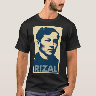Camiseta Paródia política do poster de Jose Rizal