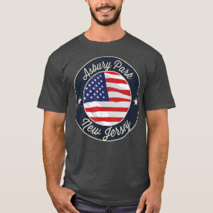 Camiseta Parque Asbury - Patriótico New Jersey Souvenir T-S