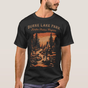 Camiseta Parque Burke Lake Fairfax Station Virgínia Trilha