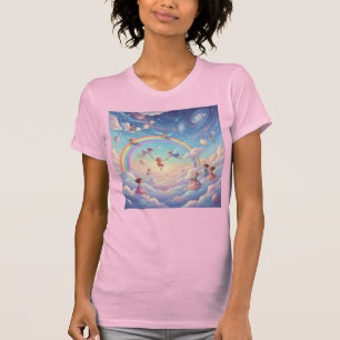 Camiseta Parque Cósmico Criança Interior no Arco-íris do Cé