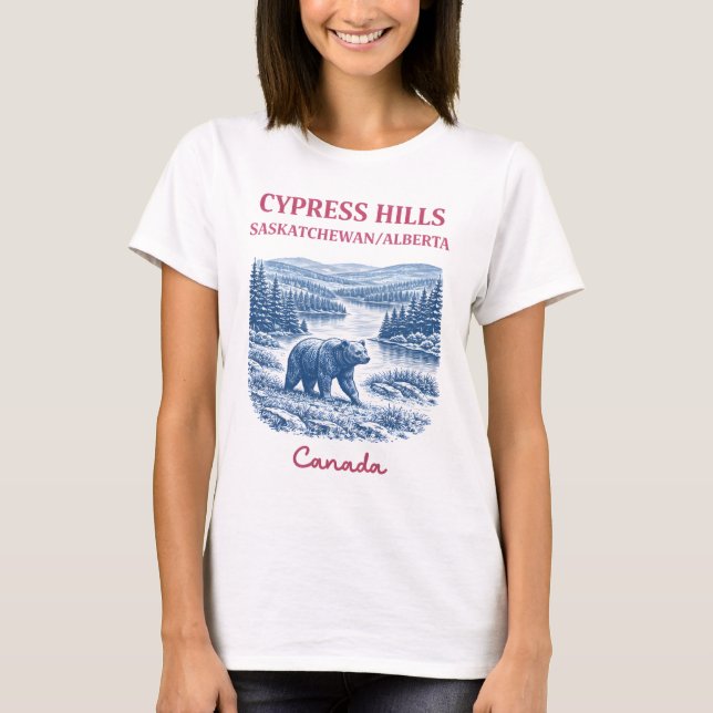 Camiseta Parque Cypress Hills Canadá Cute Pastel (Frente)