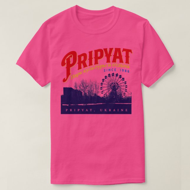 Camiseta Parque de Amusement Pripyat (Frente do Design)
