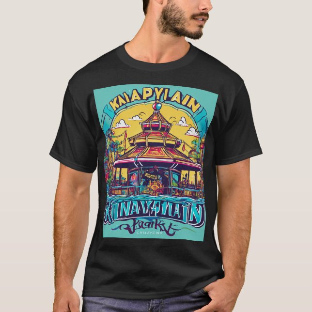 Camiseta parque de atrações de água (Frente)