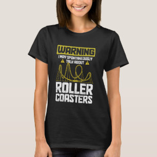 Camiseta Parque de Diversões Montanha-Russa Divertida Monta