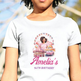 Camiseta Parque de diversões personalizado afro-americano