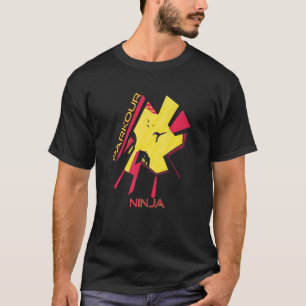 Camiseta Parque de Ninjas da Cidade Salto de Edifícios Corr