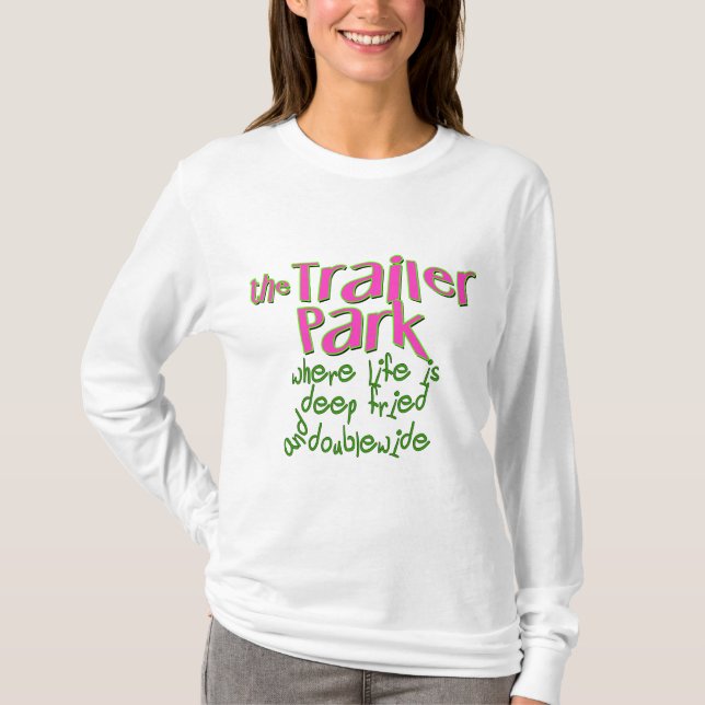 Camiseta Parque de Reboque Duplo Longo e Profundo Fried (Frente)