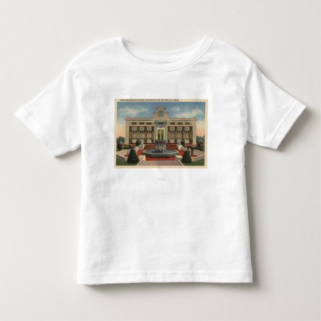 Camiseta Parque de Rosicrucian, Rosa-Croix Sciene Bldg (Frente)