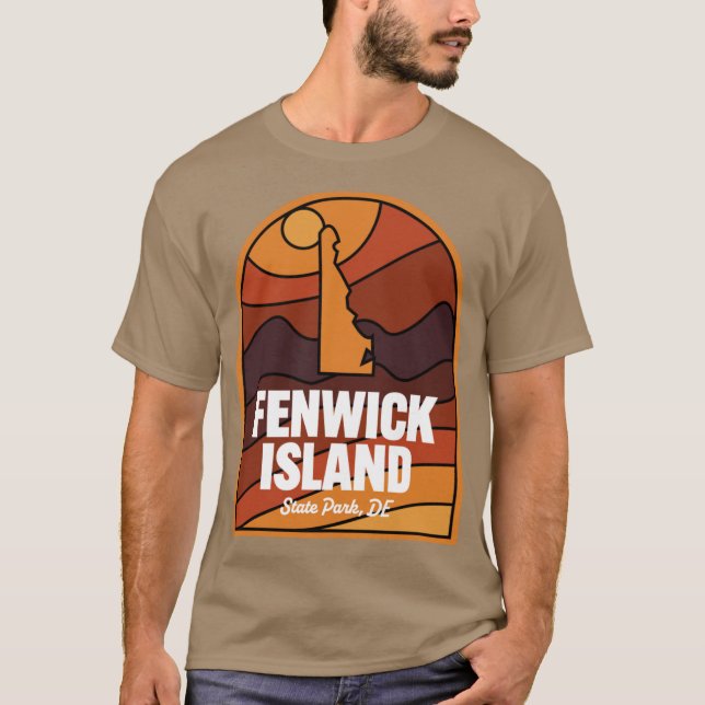 Camiseta Parque Estadual da Ilha Fenwick Delaware (Frente)