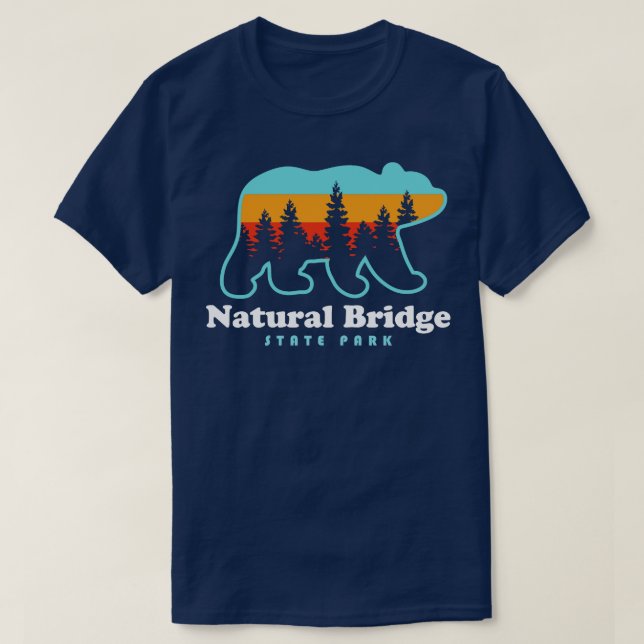 Camiseta Parque Estadual da Ponte Natural do Red River Gorg (Frente do Design)