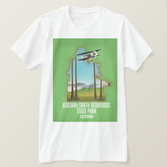 Camiseta Parque Estadual das Sequóias de Jedediah Smith (Frente do Design)
