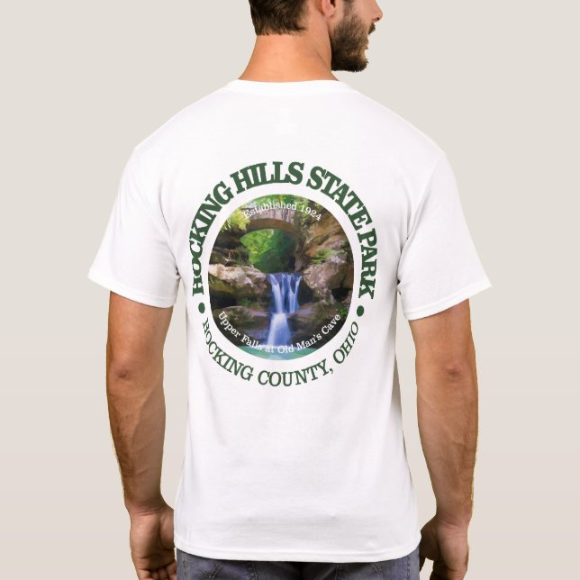 Camiseta Parque Estadual de Colinas Hocking (Verso)