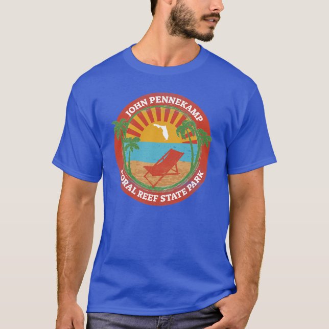 Camiseta Parque Estadual de Coral de John Pennekamp (Frente)