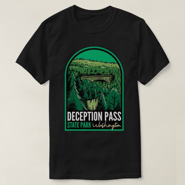 Camiseta Parque Estadual do Decepto, Washington (Frente do Design)