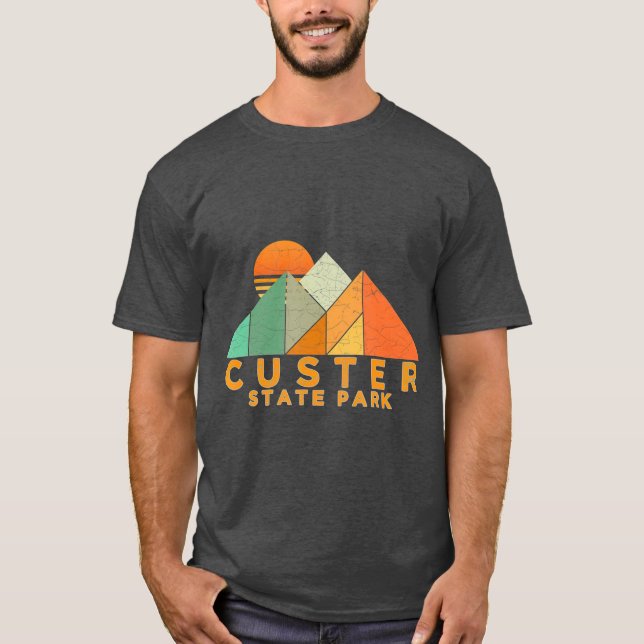 Camiseta Parque Estadual do Retro Vintage Custer (Frente)