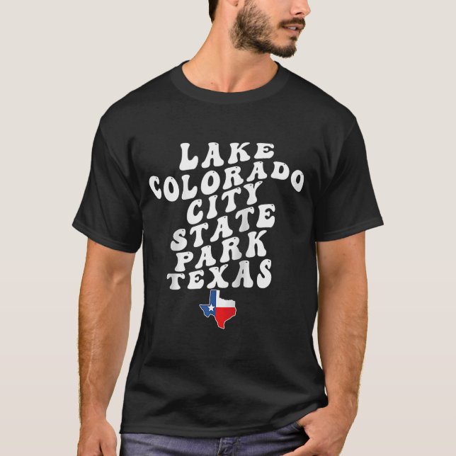 Camiseta Parque Estadual do Texas Retro Vacinação do Lago C (Frente)