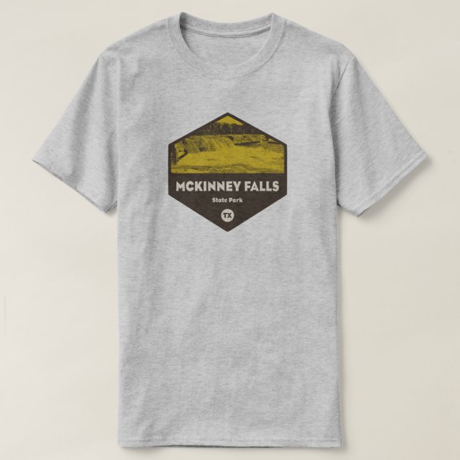 Camiseta Parque Estadual McKinney Falls Texas (Frente do Design)