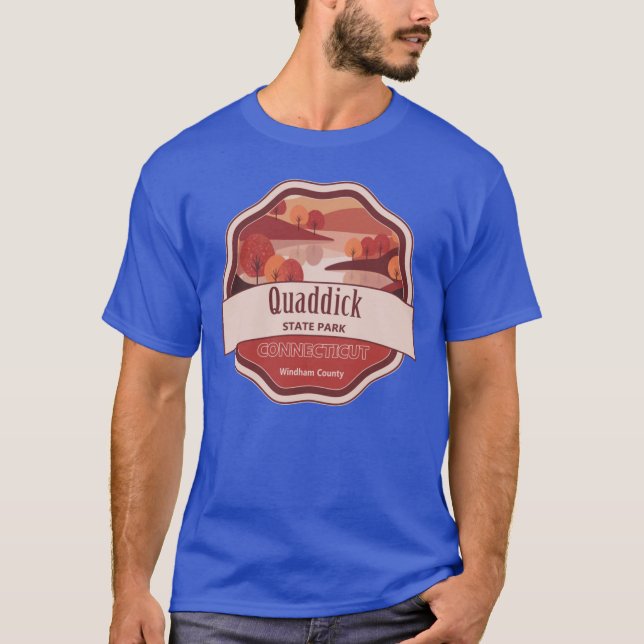 Camiseta Parque Estadual Quaddick Condado de Windham Connec (Frente)