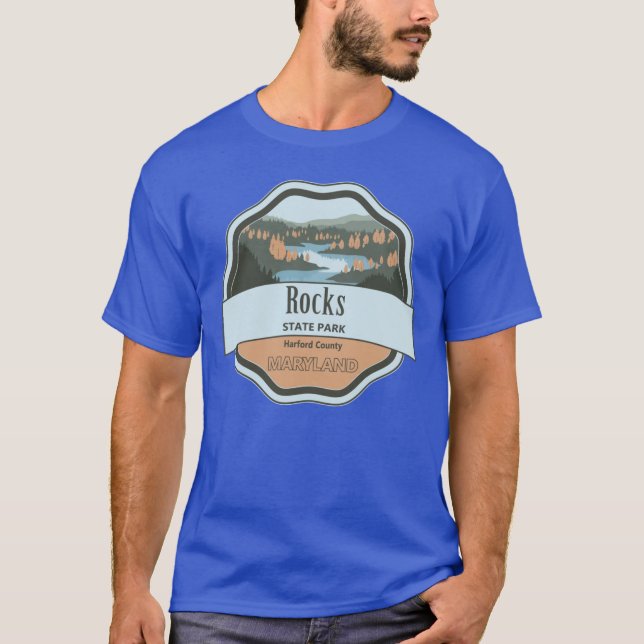 Camiseta Parque Estadual Rocks Condado de Harford (Frente)
