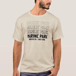 Camiseta Parque marinho - design do esboço - homens