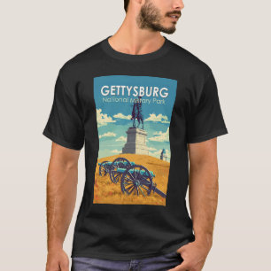 Camiseta Parque Militar Nacional de Gettysburg Viagem Arte