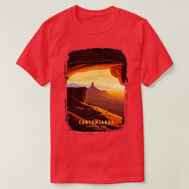 Camiseta Parque Nacional 1 de Canyonlands (Frente do Design)