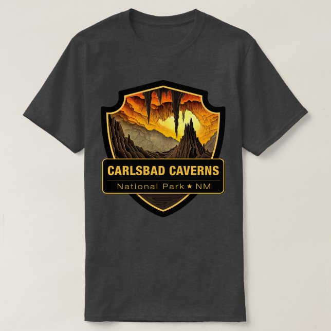 Camiseta Parque Nacional 3 de Lésbicas Caverns (Frente do Design)