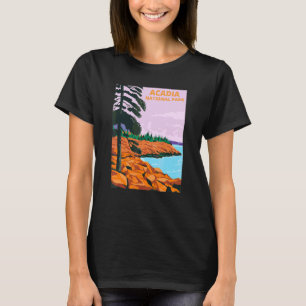 Camiseta Parque Nacional Acadia Maine Ilha Mount Desert