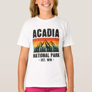 Camiseta Parque Nacional Acadia, Maine Retro Vintage