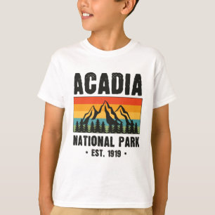 Camiseta Parque Nacional Acadia, Maine Retro Vintage