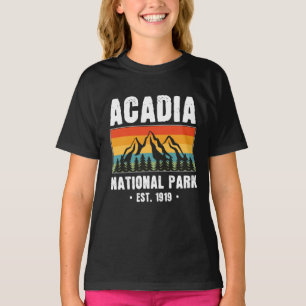 Camiseta Parque Nacional Acadia, Maine Retro Vintage