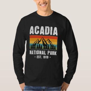 Camiseta Parque Nacional Acadia, Maine Retro Vintage