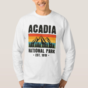 Camiseta Parque Nacional Acadia, Maine Retro Vintage