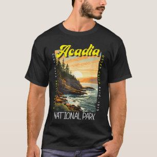 Camiseta Parque Nacional Acadia Otter Cliff Maine Angustiad