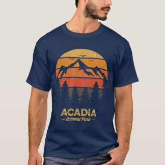 Camiseta Parque Nacional Acadia Retro Vintage Souvenir