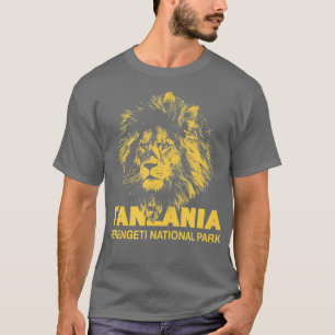 Camiseta Parque Nacional AfRICA Serengeti Leão Safari Afric