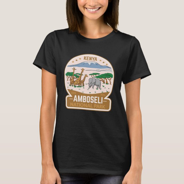 Camiseta Parque Nacional Amboseli Quênia (Frente)