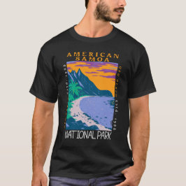 Camiseta Parque Nacional Americano Samoa, Ofu Beach, aflita